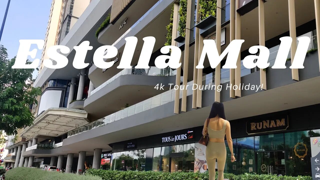 Estella Mall during Independence Day (tons of people) District 2 Saigon Vietnam 4K Walking TOUR