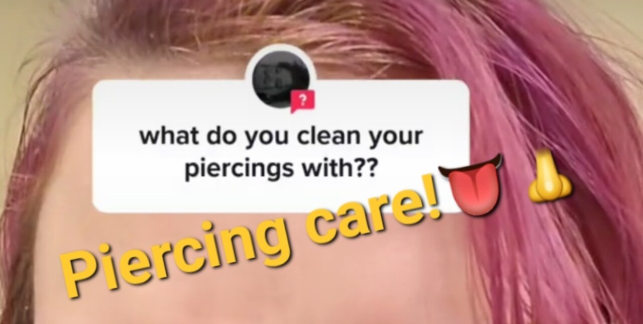 How to clean your piercings