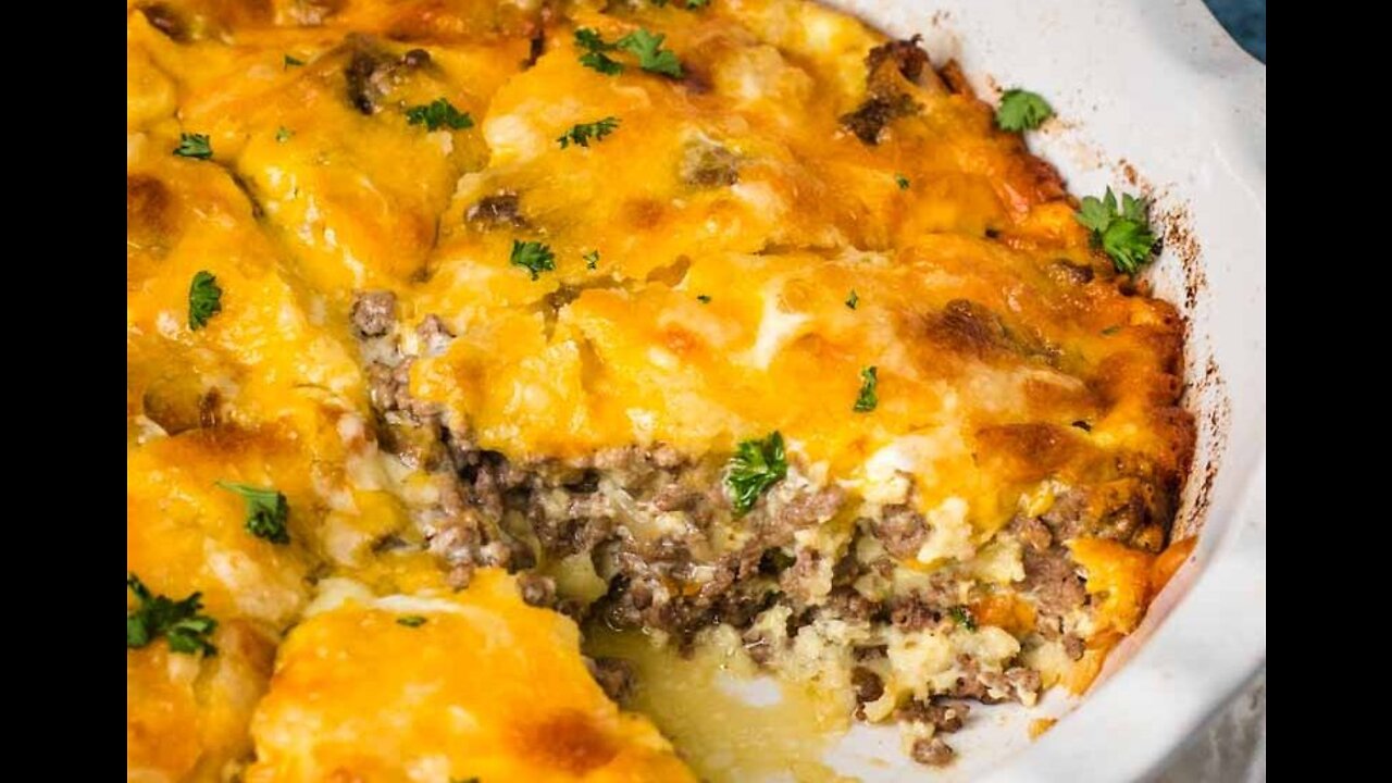 Keto Cheeseburger Pie