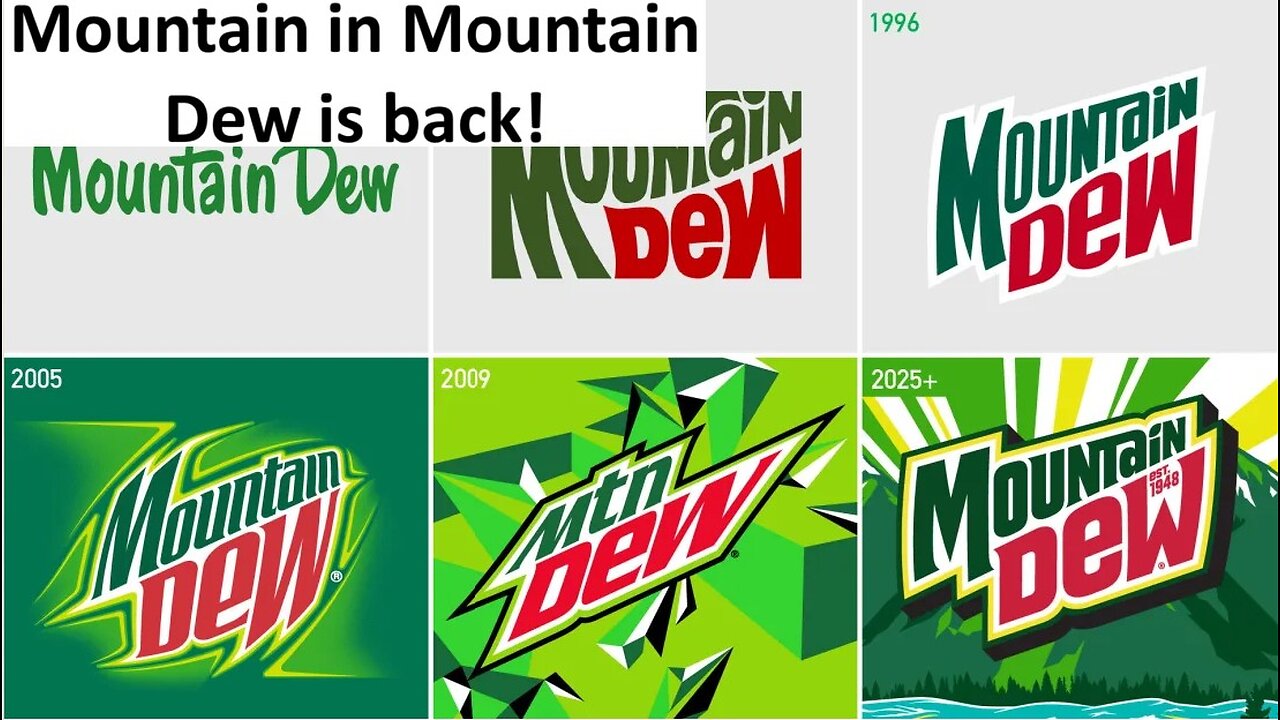 Mountain Dew adds mountain back to logo after 7% sales drop