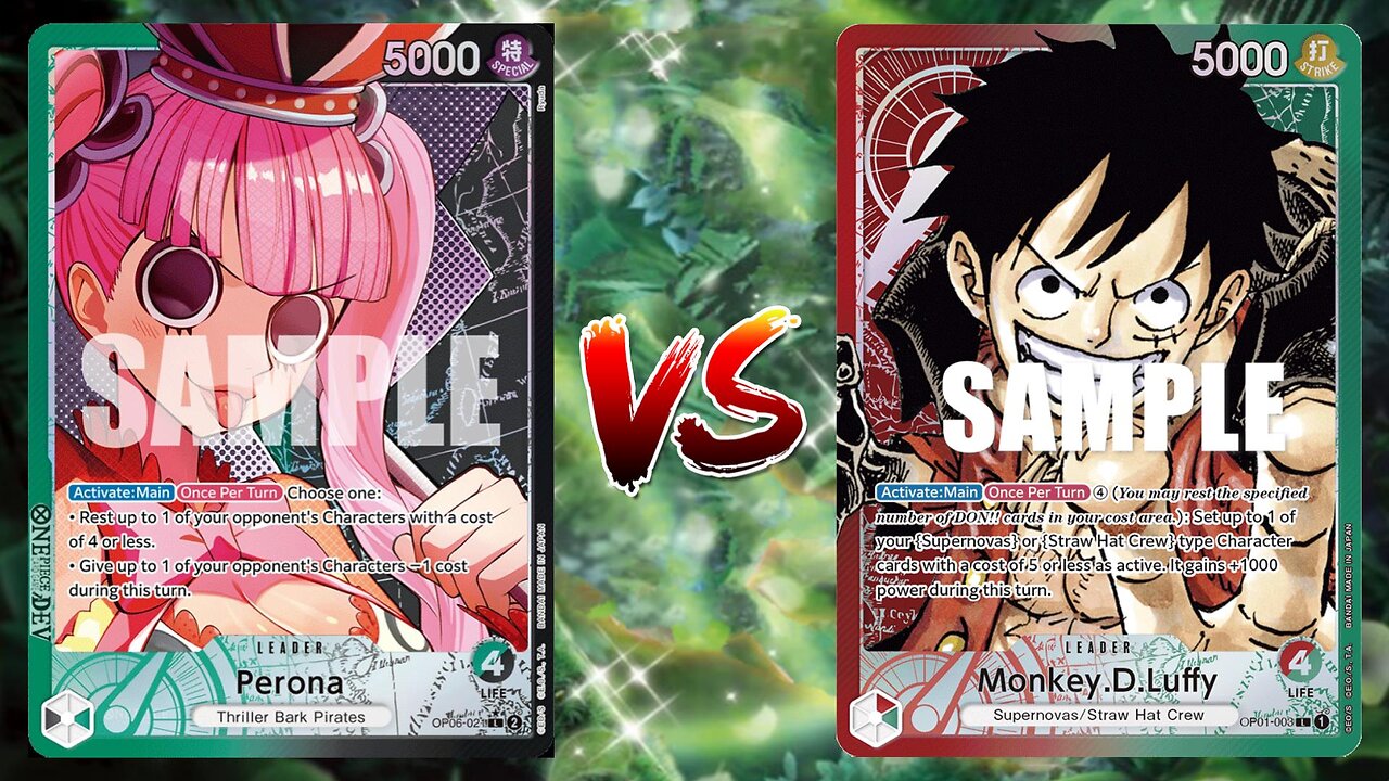 One Piece TCG Perona VS Red Green Luffy!!