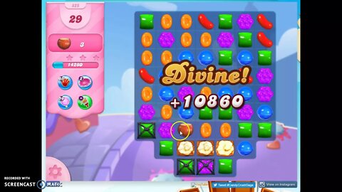 Candy Crush Level 825 Audio Talkthrough, 3 Stars 0 Boosters