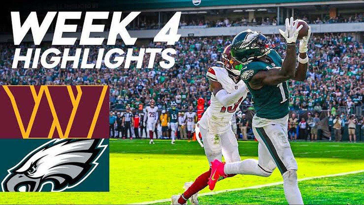 Washington Commanders vs Philadelphia Eagles | 2023 Week 4 Game Highlights