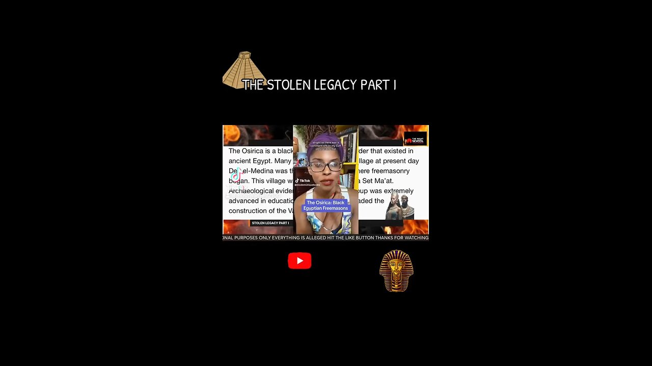 THE STOLEN LEGACY PART I …THE CULT OF OSIRIS