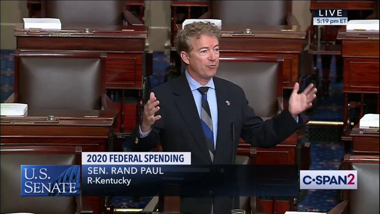 Sen. Paul Calls Out Skyrocketing Spending, Offers Fiscally Responsible Amendment - 10/28/19