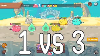 Bird vs 3 (Plant Beast Aqua) | Axie Infinity gameplay