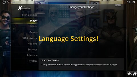 Kodi language stream settings