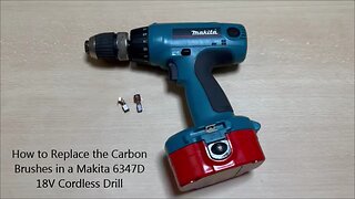 How to Replace the Carbon Brushes in a Makita 6347D 18V Cordless Drill