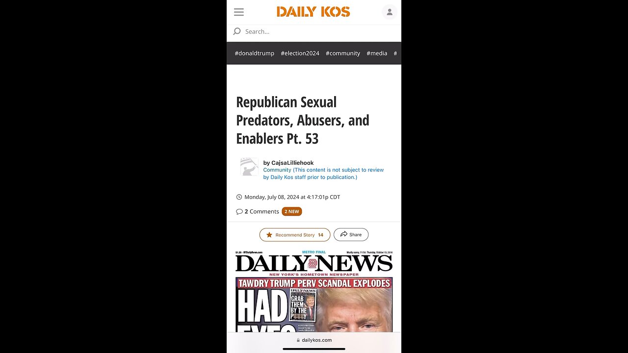 Website Feature | Republican Sexual Predators, Abusers, and Enablers Pt. 53