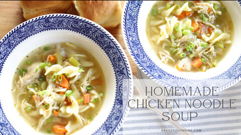 Quick and Easy Homemade Chicken Noodle Soup