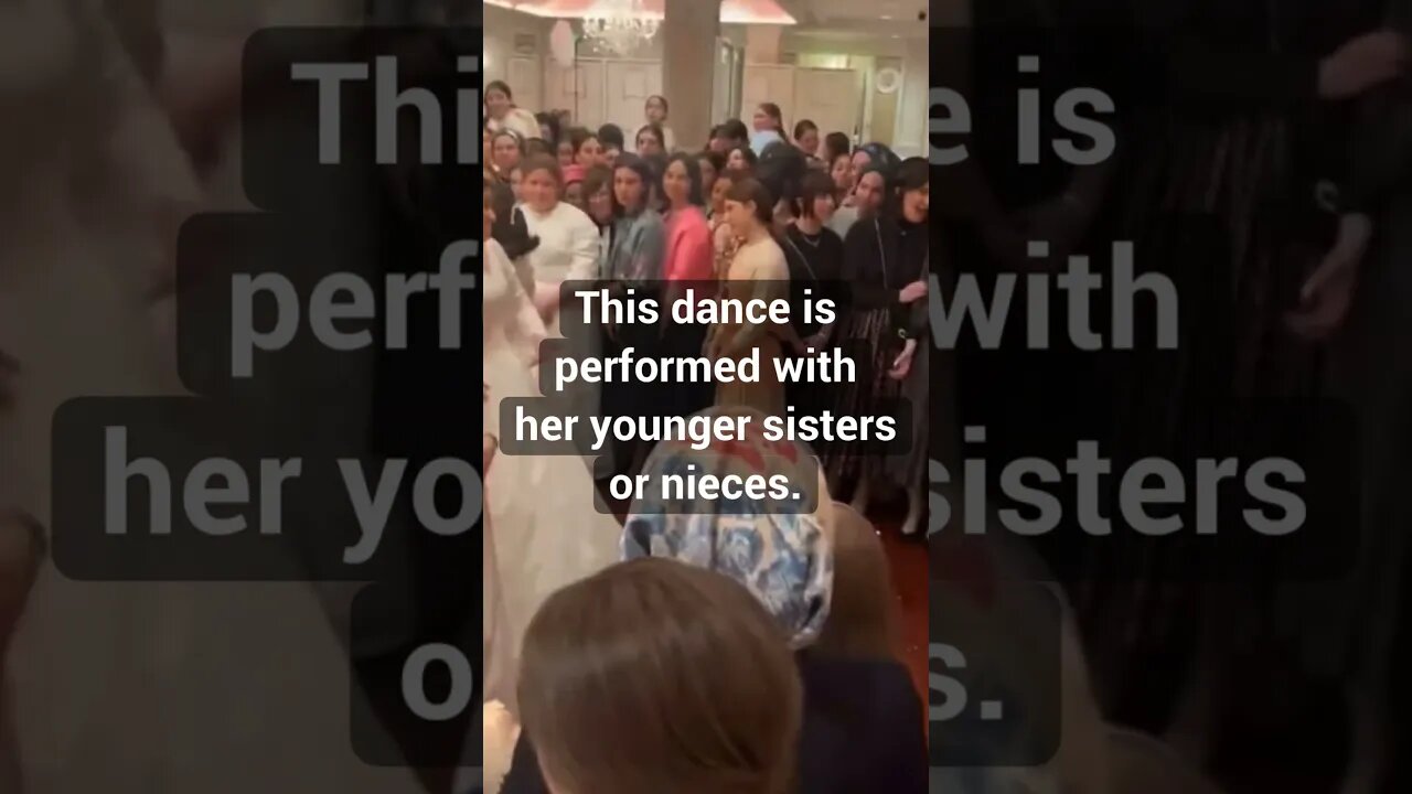 Bride and Girls Perform a Dance at a Hasidic Wedding