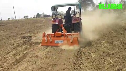 #Maan_Rotavator summer demonstration in hard & Ploughed land.