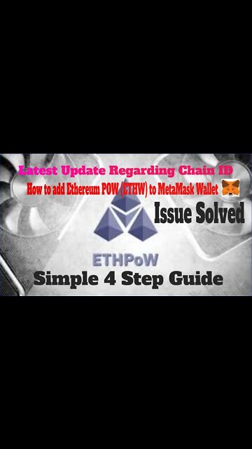 How to add Ethereum POW (ETHW) to MetaMask Wallet | Crypto News | Issue Solved #shorts #shortsfeed