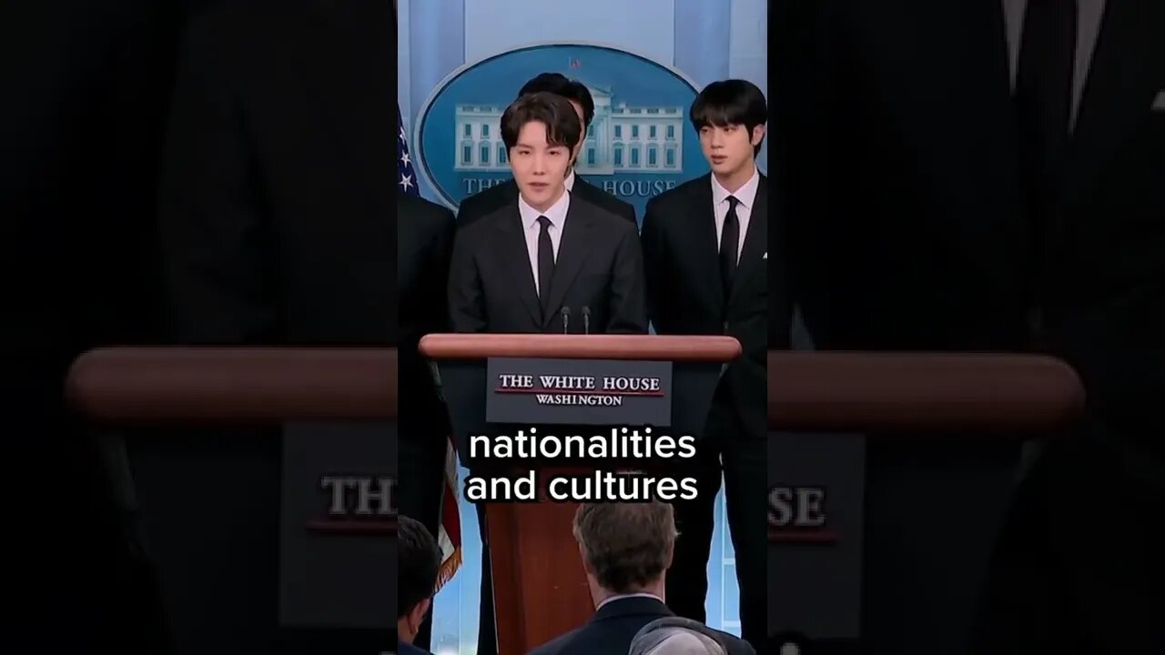 Jhope speech at white house with eng sub #btswhitehouse