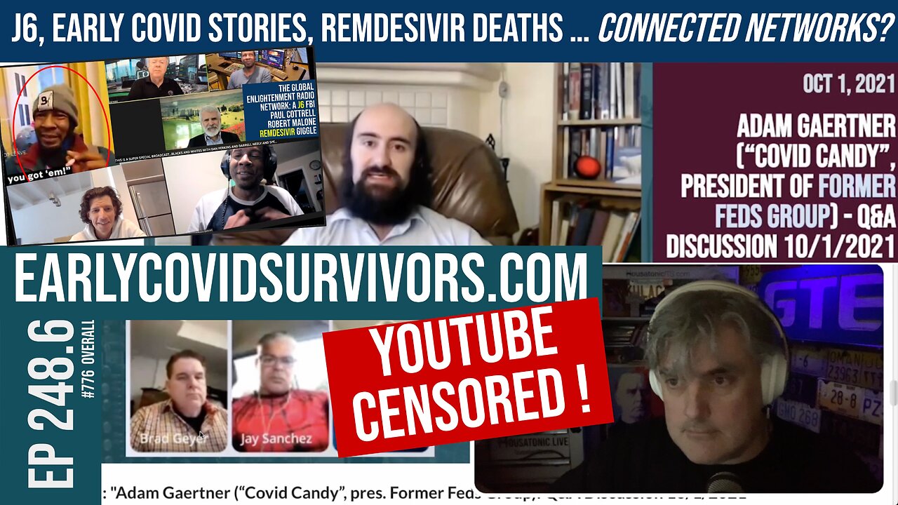 J6, EarlyCovidSurvivors.com, Remdesivir: connected social networks? Former Feds / Adam Gaertner