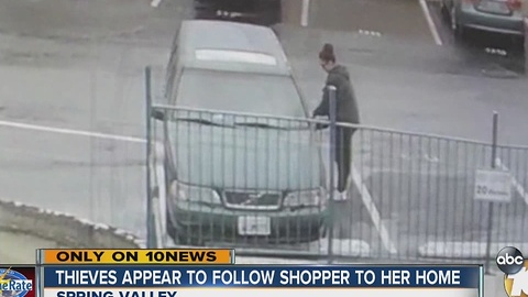 East County shopper says thief tracked her from mall, targeted her car with gifts inside