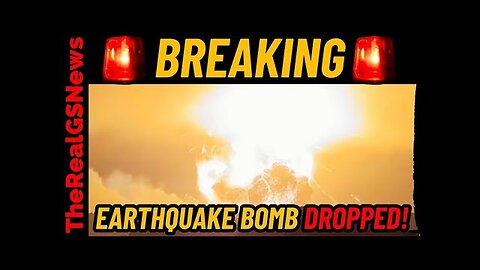 GIGANTIC EXPLOSI%N!! EARTHQUAKE BOMB DROPPED CAUSING HUGE MUSHROOM CLOUD