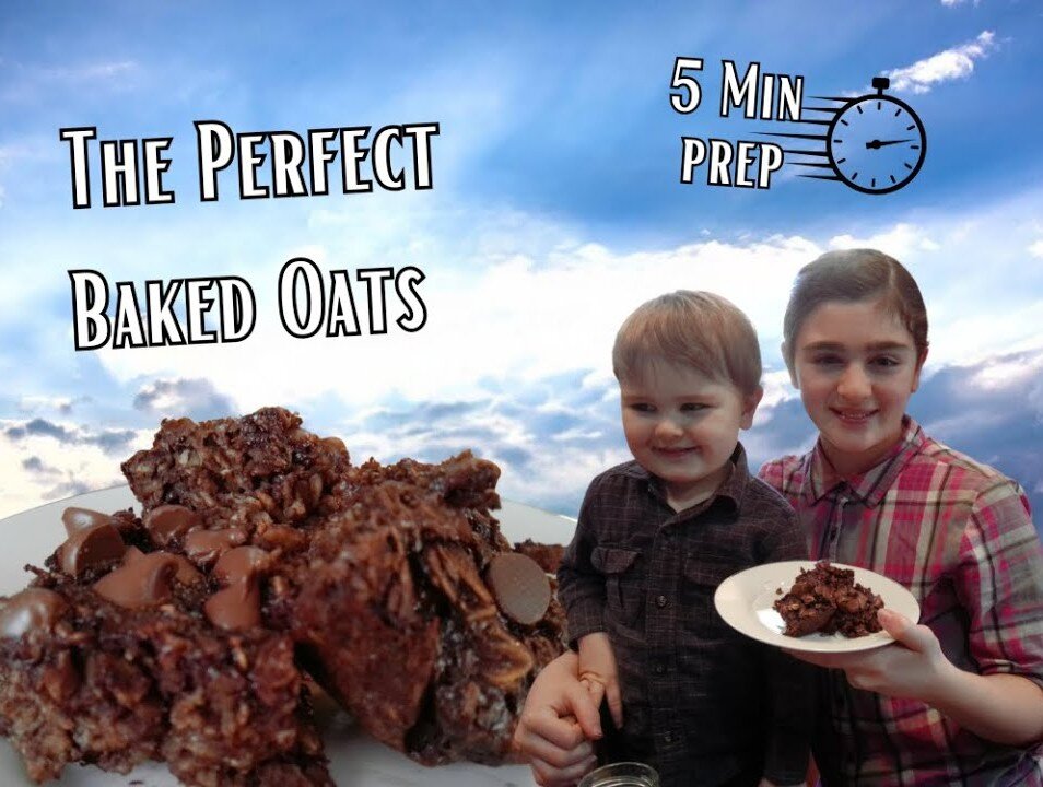 How to Make Super Easy & Yummy Chocolate Brownie Baked Oats (In the Kitchen With Kaitlyn)