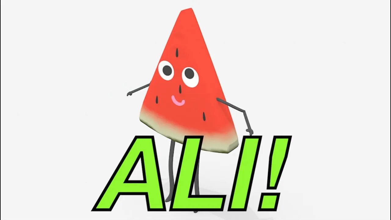 Happy Birthday ALI! - WATERMELON Birthday Song