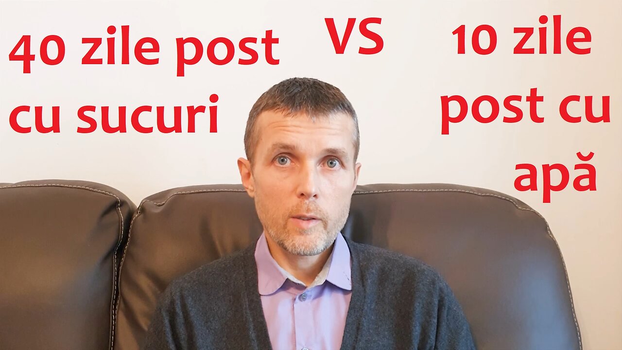 40 zile post cu sucuri vs 10 zile post cu apă