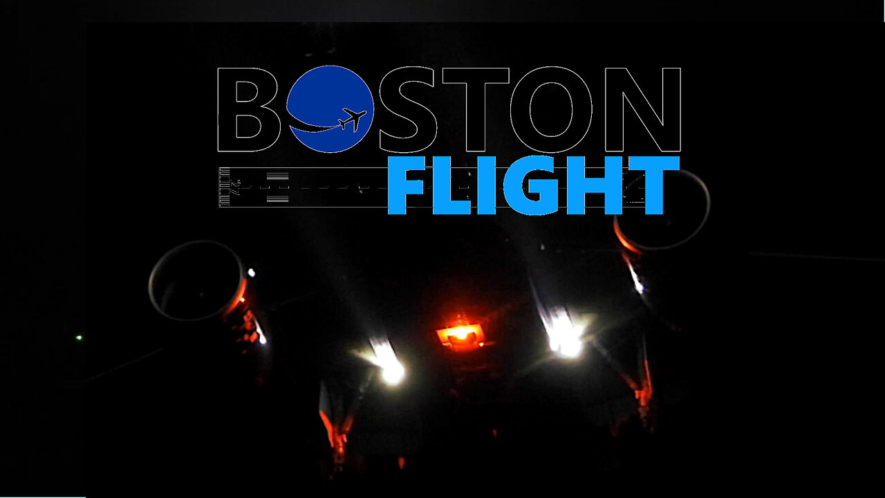 Boston Flight Plane Spotting: Night Arrivals on 4R, Low Clouds, 04-24-23