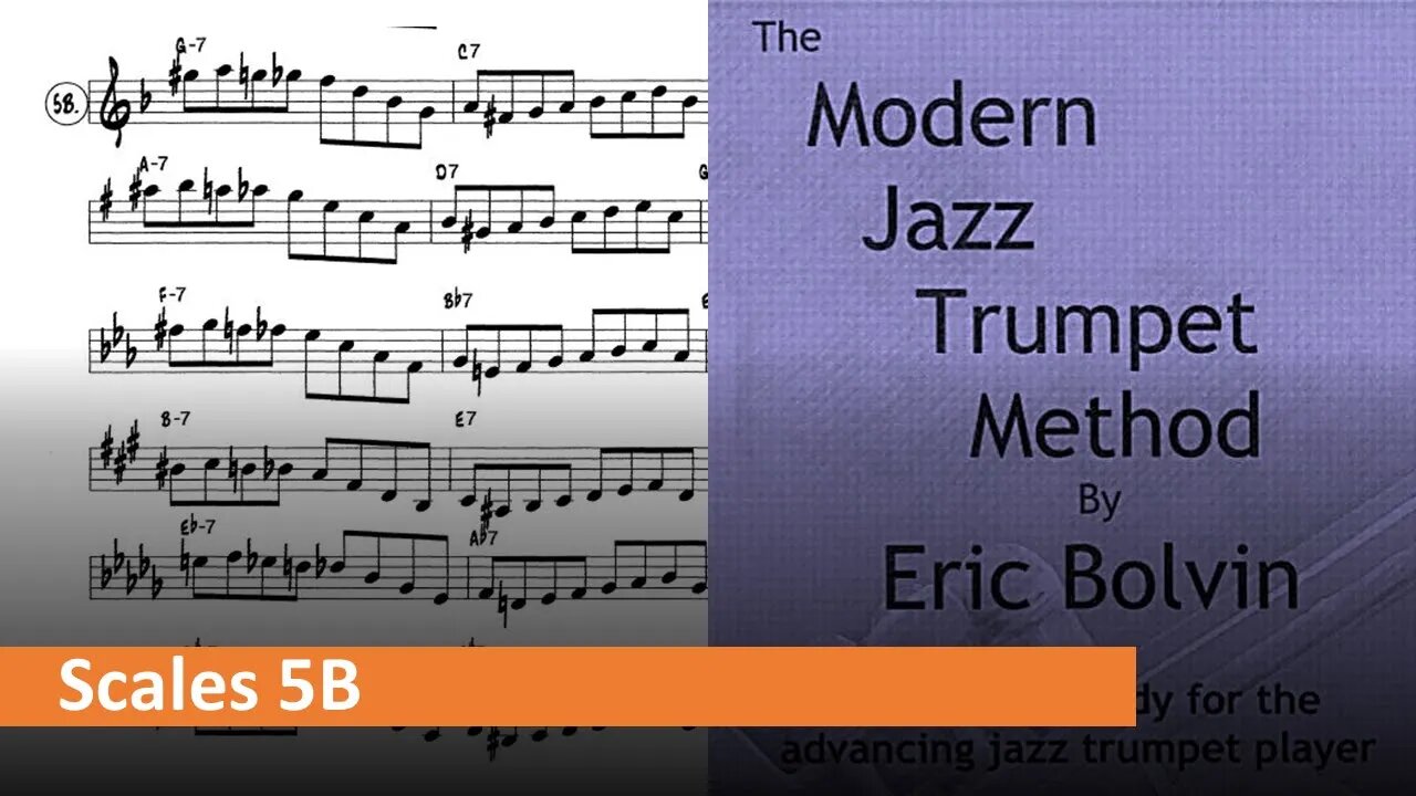 The Modern Jazz Trumpet Method - [Scale Patterns] 5B (Major II-V-I)