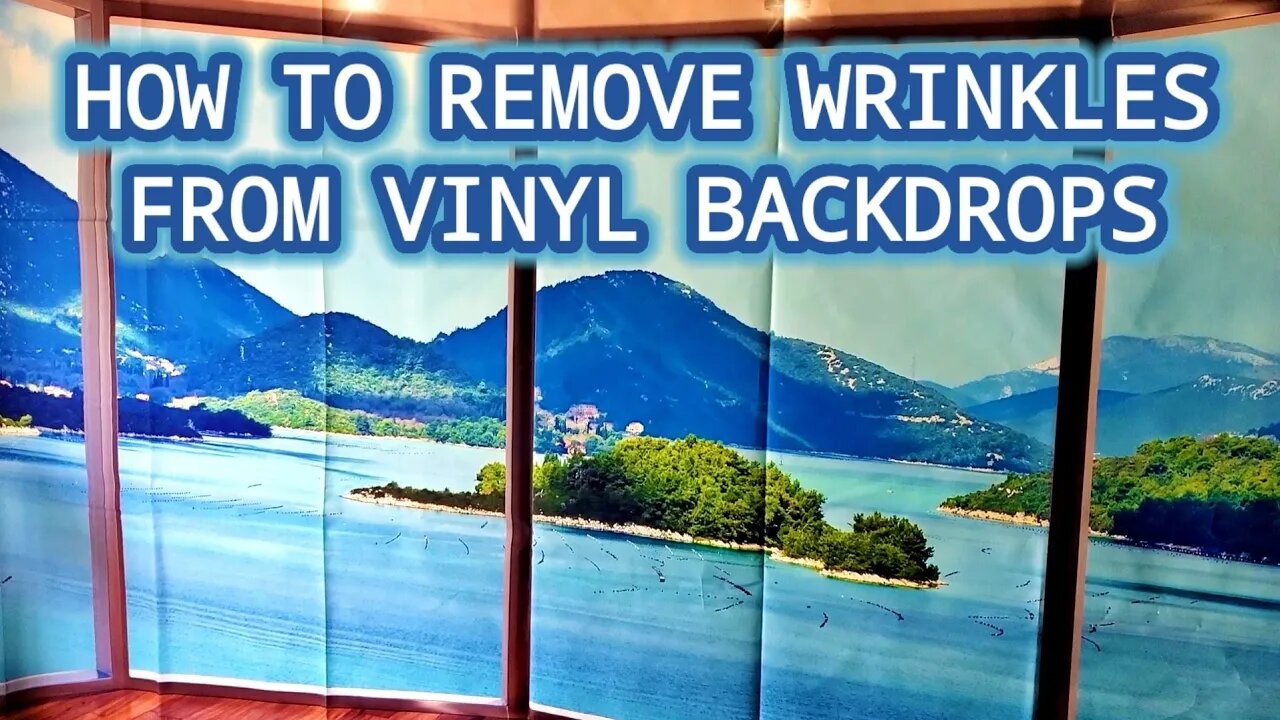 HOW TO REMOVE WRINKLES FROM VINYL BACKDROPS