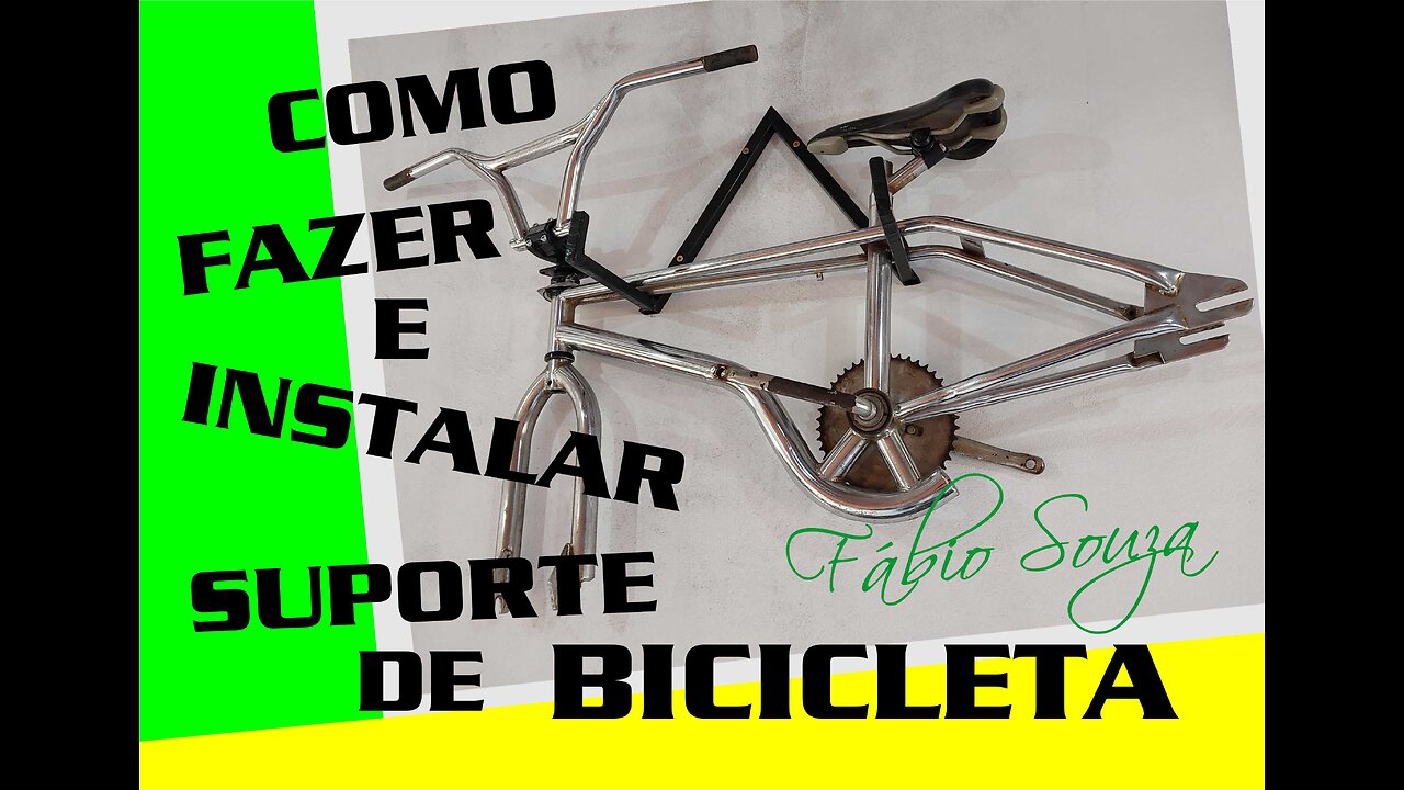 COMO FAZER E INTALAR SUPORTE DE BICICLETA