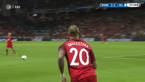 Quaresma vs Iceland (Euro 2016) HD 720p by Gomes7