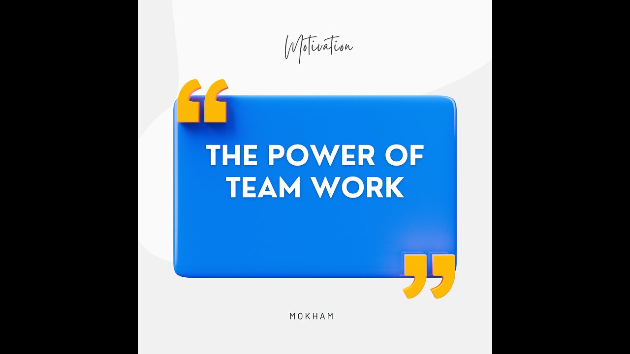 The Power Of Team Work (Cartoon Series)