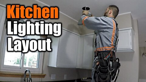 Kitchen Lighting Layout And Install | THE HANDYMAN |