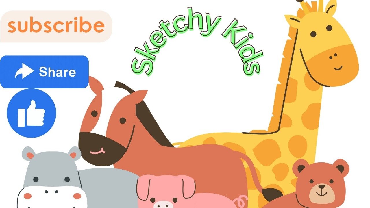 Nursery rhyme A to Z learning video with drawing