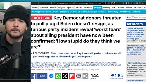 BIDEN IS DONE, Democrats Threaten To PULL Donations In REVOLT, Obama & Maher Want OPEN CONVENTION