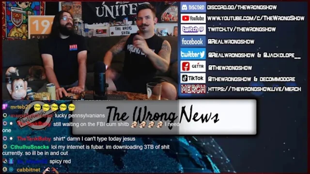 VOD: The Wrong Show! - The Wrong News 8-23-22