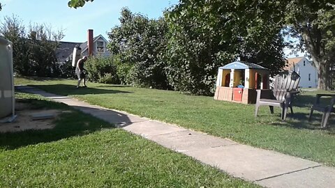 Blue Collar Conditioning - 15 - 70 lb Over The Shoulder Heavy Bag Throws In 1 Minute.