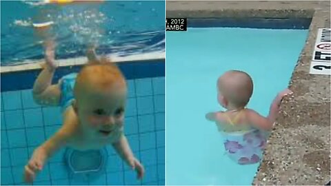 A 16 Months Old Baby Swims Like A Pro