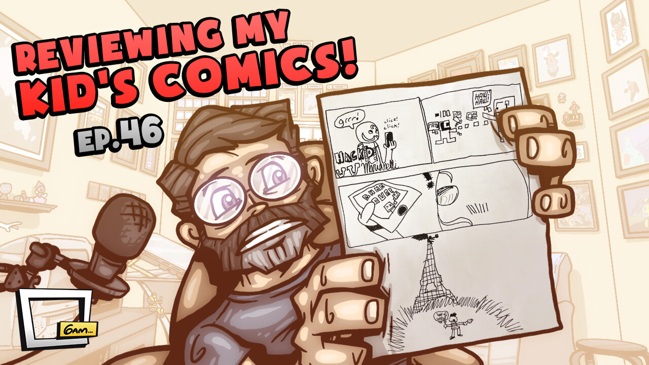 Reviewing my 9-Year-Old's Comics: The Blue Ghost - Hack'd!