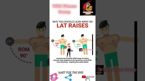 🔥Why you should lean away on lateral raises🔥#shorts🔥#wildfitnessgroup🔥6 May 2022🔥