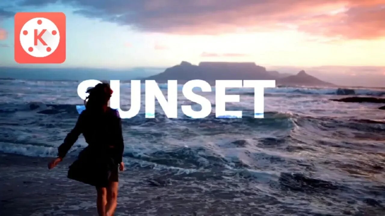 Make Sunset Text Behind the Scene | How to Use Blending Option in Kinemaster | Kinemaster Tutorial