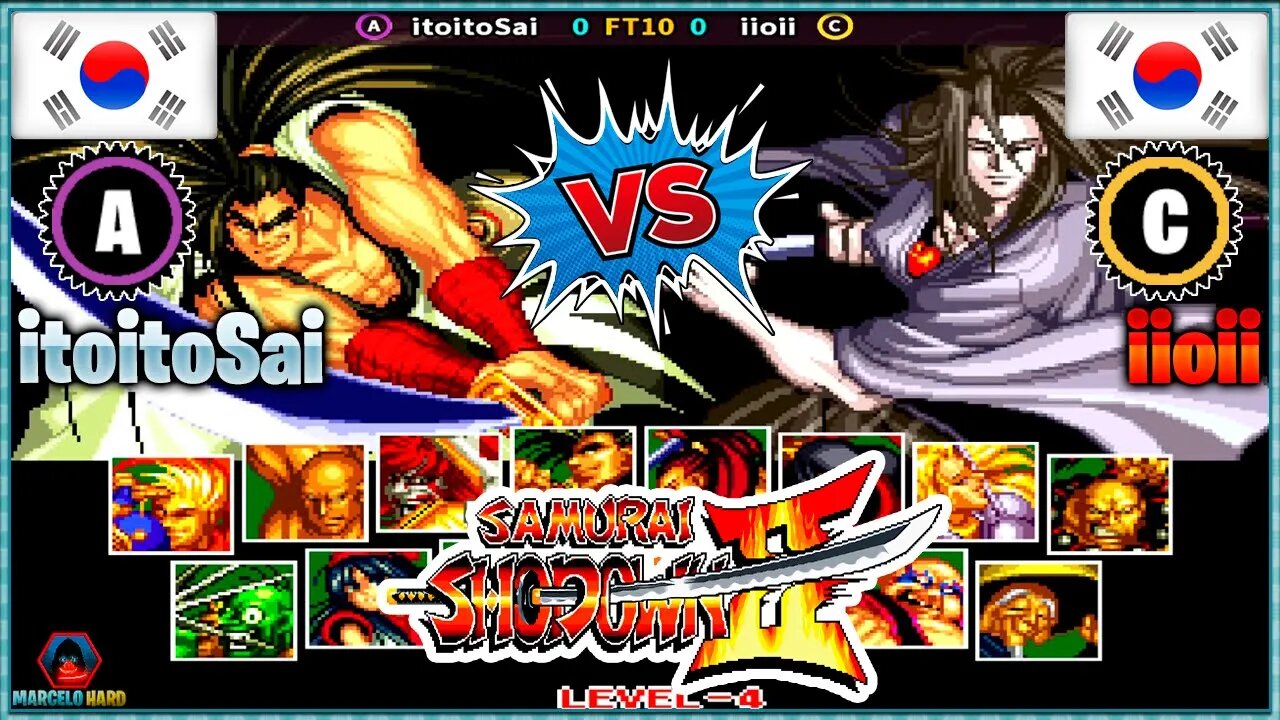 Samurai Shodown II (itoitoSai Vs. iioii) [South Korea Vs. South Korea]