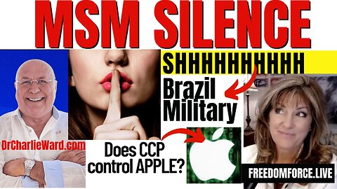 12-01-22  Charlie and Melissa – MSM SILENT ON BRAZIL PROTEST-MILITARY, CCP CONTROL APPLE? BIBLICAL