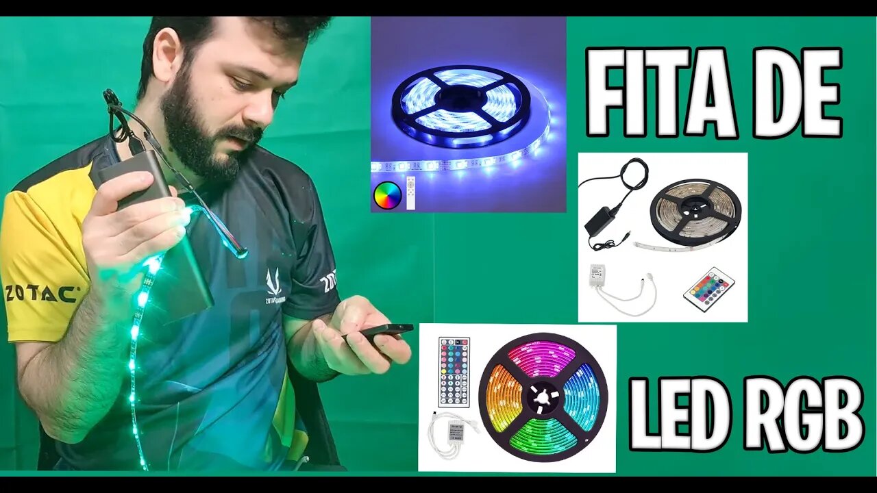 Fita de Led Colorida de Qualidade - Unboxing - A melhor do Mercado!!!