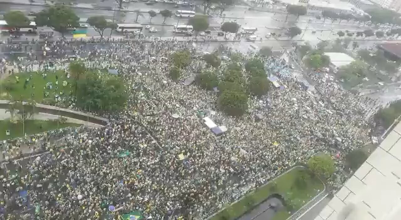 Massive crowd gather in Brazil in support of President Jair Bolsonaro against election fraud