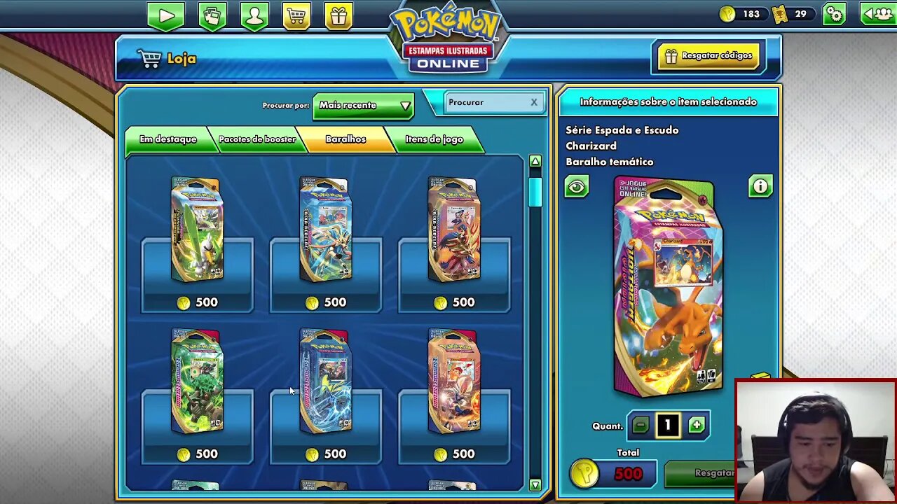 Abrindo Booster de Pokémon