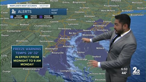 Cesar Cornejo's WMAR-2 News Forecast for Sunday Evening