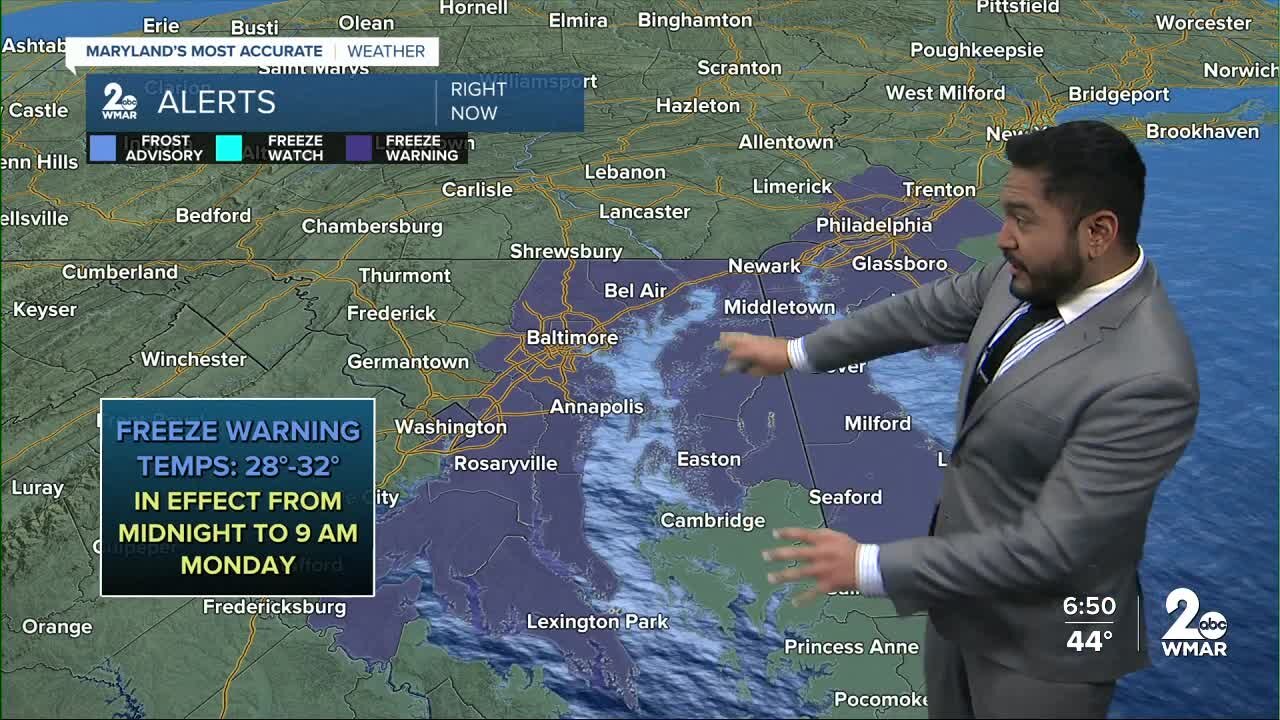 Cesar Cornejo's WMAR-2 News Forecast for Sunday Evening