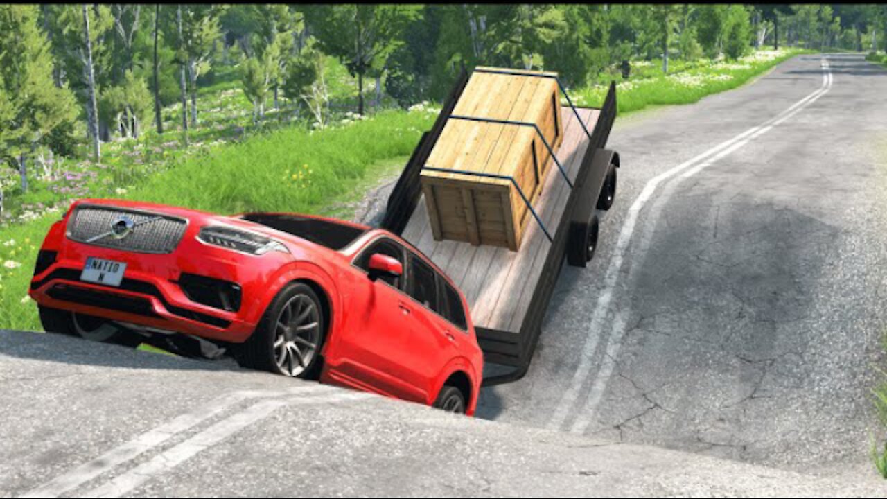 Cars vs Massive Potholes