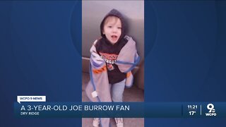 Kentucky 3-year-old might be cutest Joe Burrow fan