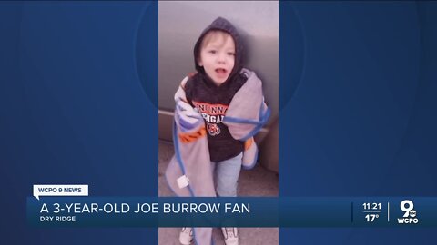 Kentucky 3-year-old might be cutest Joe Burrow fan
