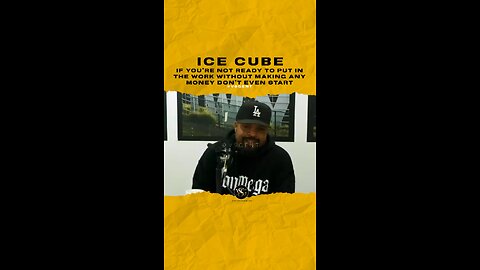 #icecube If ur not ready 2 put in the work without making 💰 don’t even start.🎥 @mworthofgame